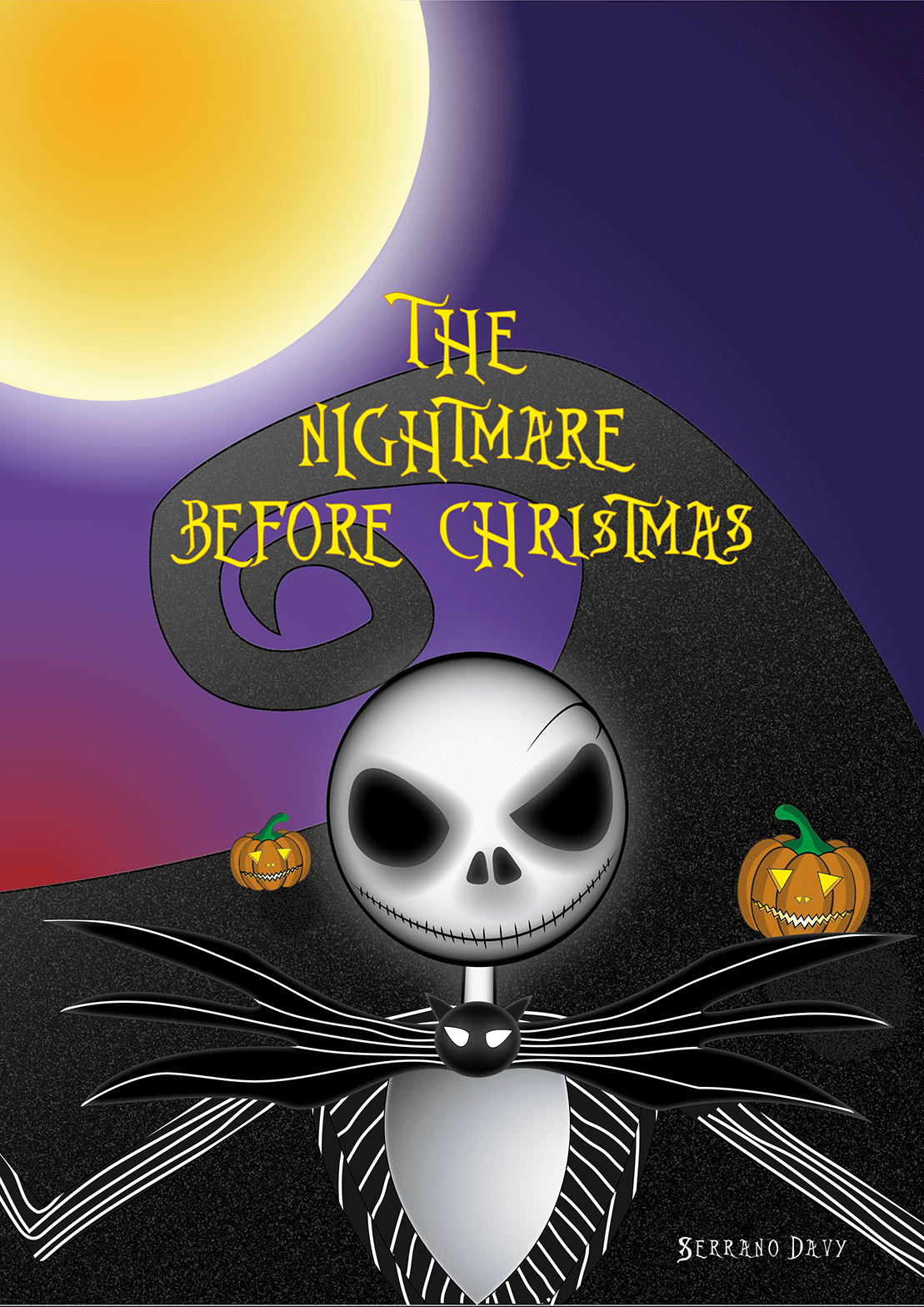 illustation vectoriel de l'étrange noël de monsieur Jack